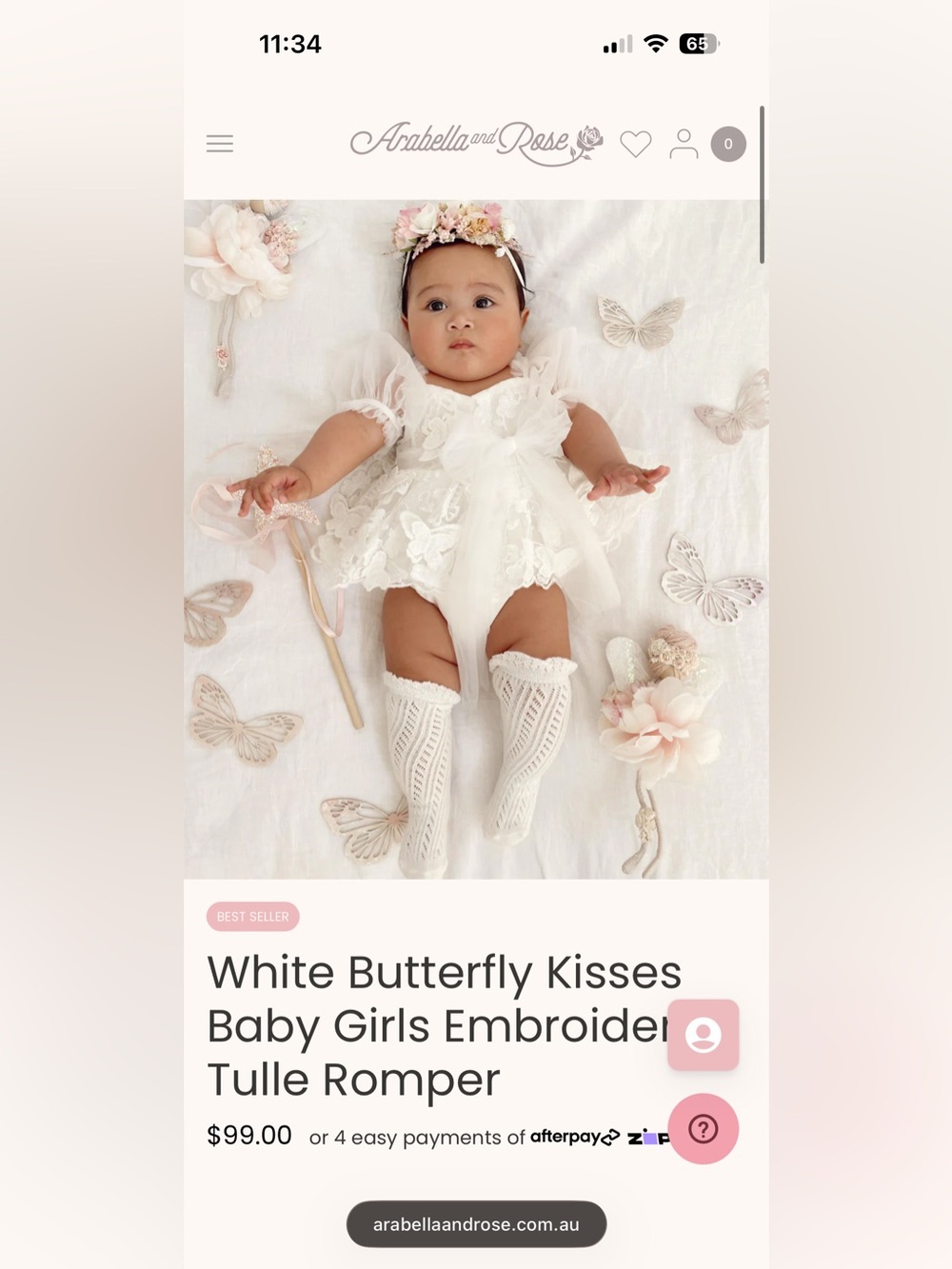 Arabella and rose butterfly dress